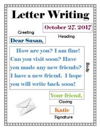 Friendly Letter Format Example Letter
