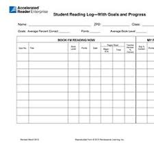 Reading Logs And Progress Charts Pearltrees