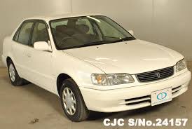 If you buy cars for parts to be dismantled, tractors, forklifts and other machinery, containerized shipment is the only available option. 1999 Toyota Corolla White For Sale Stock No 24157 Japanese Used Cars Exporter