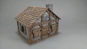 Dnd Small Stone House Village Tabletop Terrain Miniature Rpg Etsy