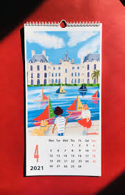 Wall Calendar 2021 Art Wall Calendar Illustrated Paris Calendar 12 Months Calendar New Year Calendar Big Wall Calendar Paris Gift Idea En 2020