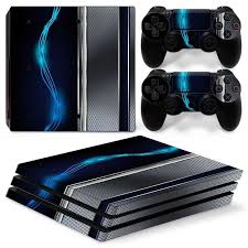 Details About Ps4 Pro Playstation 4 Console Skin Decal Sticker Blue Silver Metal Custom Design Playstation Consoles Ps4 Games Playstation 4 Console