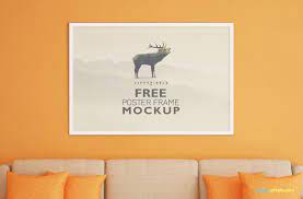 Download Download Free Frame Mockup For Poster Display Zippypixels