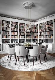 Transitional blue dining room has asian and coastal decor 5 photos. Die 15 Schonsten Speisesale Auf Pinterest Today Pin Beautiful Dining Rooms Dining Room Cozy Home Library Design