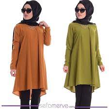 Bugune Ozel Bedava Kargo Firsatiyla Kolyeli Tunik 0569 03 Yag Yesil Sefamerve Tesetturgiyim Tesettur Hija Basortusu Modasi Moda Stilleri Musluman Modasi