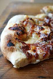 Jim Lahey Pizza Dough With Caramelized Onions Alexandra S Kitchen Recipe Recipes Pizza Recipes Dough Blue Cheese Pizza