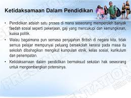 .zaman kolonial / penjajahan british (merged: Ppt Ketaksamaan Peluang Pendidikan Powerpoint Presentation Free Download Id 918497
