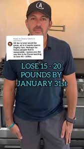 Comment APP below to start your journey to lose 15-20 pounds by January  31st!