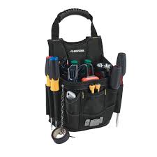 Husky 13 Pocket Large Black Utility Tool Pouch Hd00142 The Home Depot Tool Pouch Electrician Tool Pouch Hvac Tool Bags