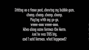 Herman The Worm Lyrics Preschool Songs Lyrics Herman