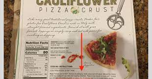 282 calories, 5.3 g fat, 955 mg sodium, 38.5 g carbs, 6. Trader Joe S Cauliflower Pizza Crust