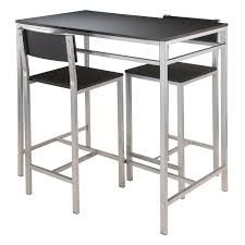 These sets are new and still in their shrink wrap. Winsome Hanley 3 Piece High Table With 2 High Back Stools 93336 Walmart Canada