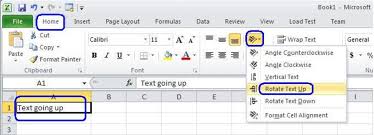 Or go to drawing tools or picture tools > format > rotate. Tutorial Ms Excel How To Write Text Vertically Or At An Angle In An Excel Sheet Turbofuture