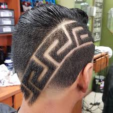 Zig Zag Lines Design In Fade Haircut Designs Cool Haircuts Haircut Designs For Men