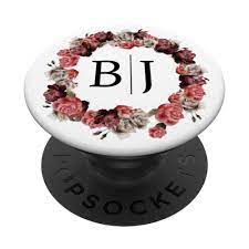 Amazon.com: Letter B J Initials Monogram Rose Wedding Flower BJ : Cell  Phones & Accessories
