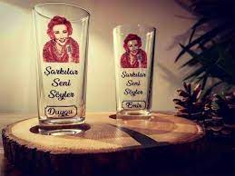 Muzeyyen Senar Raki Bardagi Isimli 2 Baski Bardak Renkler