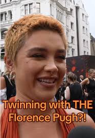 Twinning with Florence Pugh at Oppenheimer Event