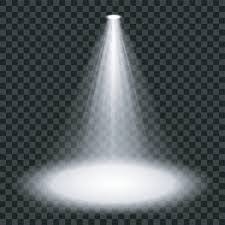 Spotlight shining on empty stage Clipart Image