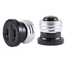 Ge Polarized Handy Outlet Plug Light Bulb Socket Adapter 2 Pack Easy To Install Ul Listed Black 54276 Bulb Adapter Plugs Home Depot