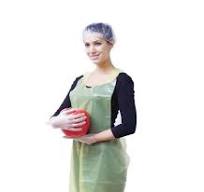 Hospital Disposable Plastic Waterproof CPE Gown/Apron for  Vistor/Doctor/Nurse/Patient Gown OEM