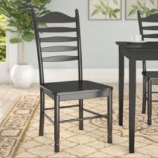 Biermann Solid Wood Dining Chair With Ladder Back Solid Wood Dining Chairs Dining Chairs Versatile Dining Chairs