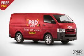 Cargo Van Mockup Free Psd Mockup Free Psd Free Mockup Mockup Psd