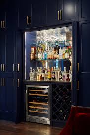 Inside A Historic Prairie Style Home In Chicago Built In Bar Chicago Interior Design Interior Design Portfolios