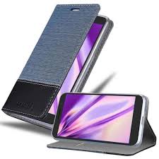 Cadorabo Hülle für Alcatel 1x 2019 in dunkel Blau schwarz - Handyhülle