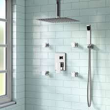 Cahoon Complete Shower System With Rough In Valve Shower Systems Shower Panels Shower Faucet