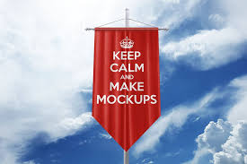 Hanging Vertical Flag On Sky Background Mockup Generator Mediamodifier Free Online Mockup Generator Mockup Generator Mockup Blue Sky Background