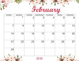 Year 2021 printable yearly and monthly calendars with holidays and observances. Cute February 2021 Calendar Wall Paper Mycalendarlabs