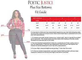 Poetic Justice Plus Size Curvy Womens High Waist Double
