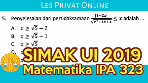 Maybe you would like to learn more about one of these? Simakui2019 Bahas Matematika Ipa Simak Ui 2019 Kode 323 No 5 Youtube