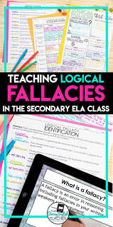 Logical Fallacies Teaching Unit Activities Quiz Sketch Notes Logical Fallacies Teaching Writing Lessons