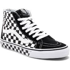 Black And White Checkered Vans Men Vans Sk8 Hi Reissue Checkerboard 64 Liked On Polyvore Featuring Men S Fashion Men S Shoes Men S Sneakers Men Fashion Mens Canvas Shoes Sneakers Fashion