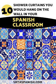 Want To Create Your Own Diy Classroom Decor Check Out This Post On Hanging Shower Curtains As Wall A Spanish Classroom Diy Classroom Decorations Diy Classroom