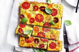3 Cheese And Tomato Zucchini Slice Recipe In 2020 Zucchini Slice Slices Recipes Freezer Friendly Meals