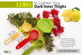 The bleaching properties of it lighten the dark inner thighs. How To Lighten Your Dark Inner Thighs Naturally Top 10 Home Remedies