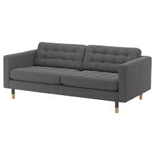 Landskrona 3er Sofa Gunnared Dunkelgrau Holz Ikea Deutschland 3er Sofa Sofa Stoff Grauholz