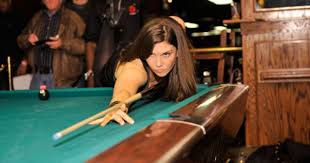 Great Shot Of My Friend Wpba Pro Emily Duddy During The Rack Starz Calendar Launch Party At Amsterdam Billiards Photo By G Billiards Billiards Pool Players