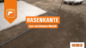 Kertibútor garnitúrák széles választéka várja az obi internetes oldalán és áruházaiban! Rasenkante Aus Metall Einbauen Obi Youtube