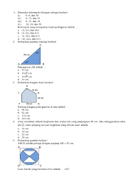 C 942cm2 d 932cm2 21. Persiapan Uas Matematika Kelas 8 Smp