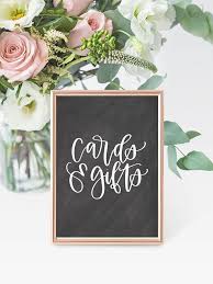 Cards And Gifts Gift Table Sign Chalkboard Wedding Sign Calligraphy Print Printable Wedding Rece Gift Table Wedding Wedding Chalkboard Signs Chalkboard Wedding