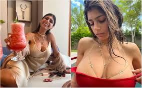 Mia Khalifa Shows Off Her Cleavage And Busty Assets As She Vacations At  UNKNOWN Location; Shares