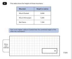 Maths Sats Exam Sample Questions And Answers Reasoning