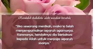 Dalam perkawinan, terdapat empat sifat yang harus dipenuhi, yaitu monogami, tak terceraikan, tanda cinta kasih allah, dan memiliki tujuan. Kenali Dan Pahami 6 Tujuan Utama Pernikahan Dalam Agama Islam