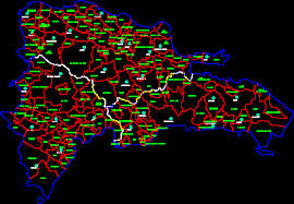 Map Dominican Republic In Autocad Download Cad Free 236 56 Kb Bibliocad