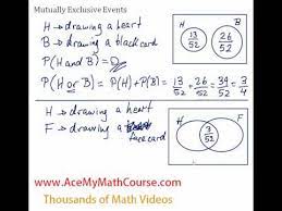 For example, if a manager has a choice to make between undertaking projects x and y, and must choose either of the two and not both, then projects x and y are said to be mutually exclusive. Mutually Exclusive Events Introduction Made Easy Youtube