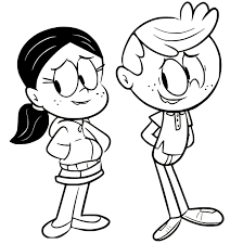 Ronnie Anne and Lincoln Coloring Pages - The Loud House Coloring Pages -  Coloring Pages For Kids And Adults