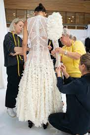 Alexander mcqueen wedding dresses 2020. A Closer Look The Making Of An Upcycled Alexander Mcqueen Spring 2020 Runway Gown Fashionista
